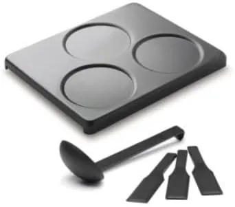 0029.121 Crepe Plate for PizzaGrill for6, Aluminium Sheet