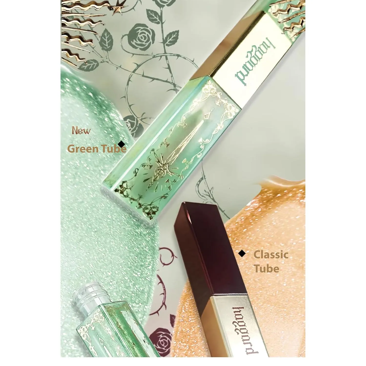 1 PC Haggard Double Ends Matte Liquid Lipstick   Shimmer Lip Gloss, Matte Velvet Liquid Lipstick With Glossy Shimmer Jelly Effect Lip Glaze, 2 in 1 Lip Color (05#, 4.6g)