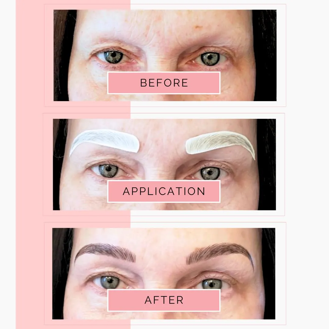 10 Pack Temporary Eyebrow Tattoos Waterproof Eyebrow Stickers, False Tattoos Hair Like Peel Off Instant Transfer Brows For Women And Men | Natural Strokes, Shaping (arched, brown)