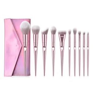 10 thumb makeup brushes set foundation make-up brush eye shadow brush beauty tools