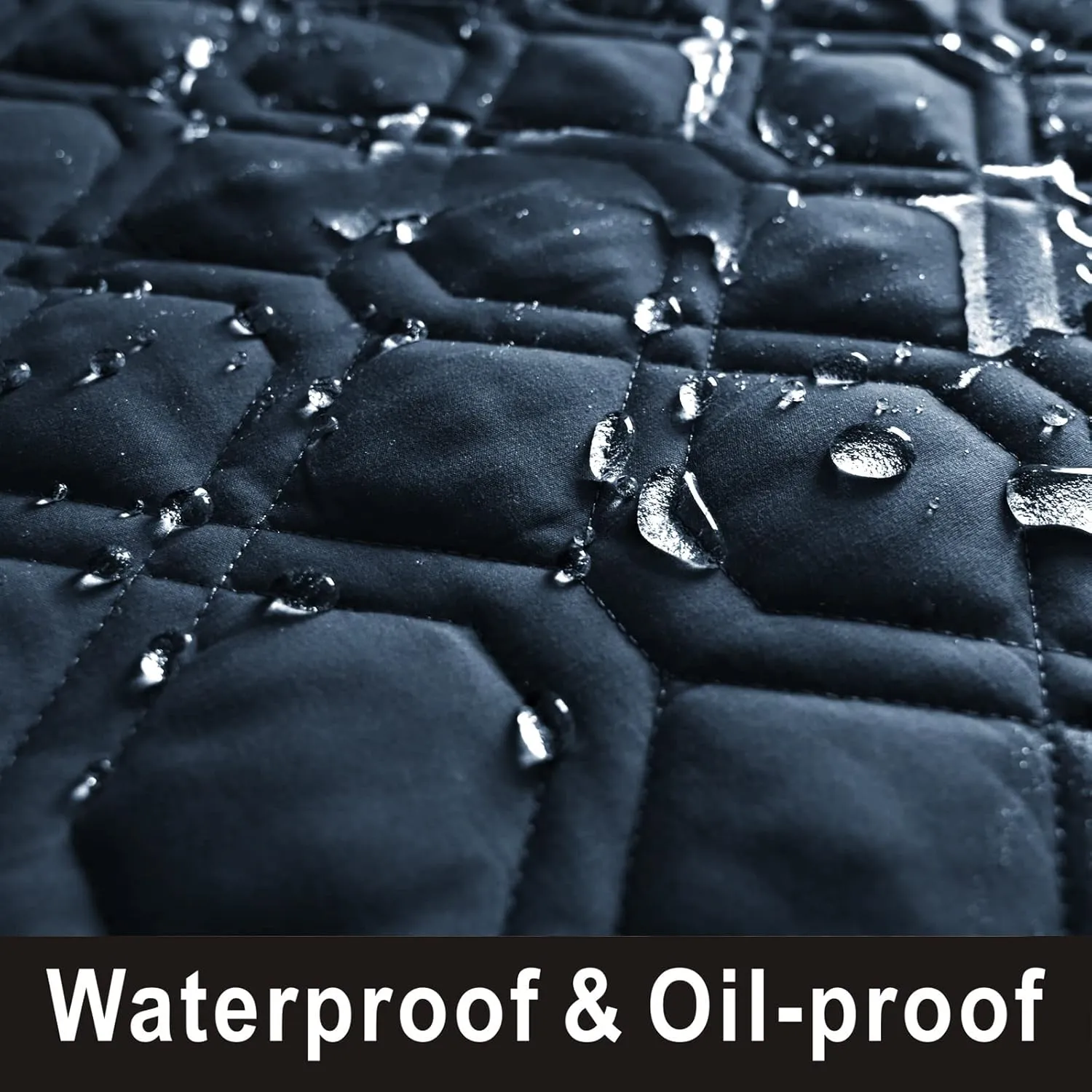 100% Waterproof Dog Bed Cover 30x70 inch Reversible Pad Reusable Camping Mat for Kids/Pet/Dog/Cat Washable Geometric Embroidery Blanket Patchwork Navy Burgundy