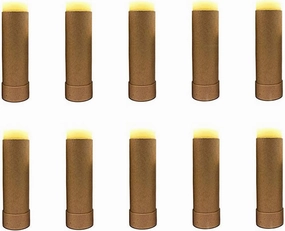 10 Pcs 2 Oz Paperboard Lip Balm Tubes Cardboard Tubes Empty DIY Lipstick Tube Refillable Lip Gloss Container Solid Perfume Tubes 60g Chapstick Container for Cosmetic Samples Deodorant(Brown)