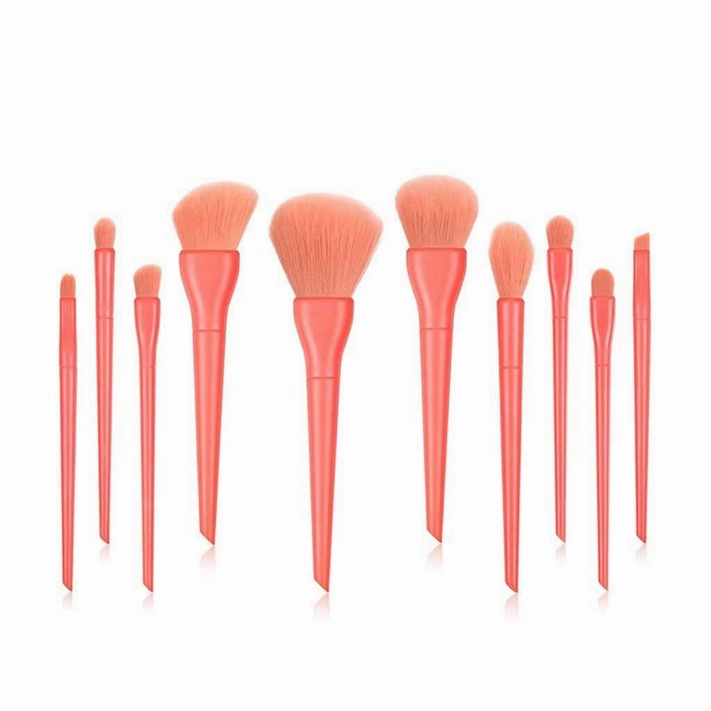 10 pcs Makeup Brushes Sets for Foundation Powder Blush Eyeshadow Concealer Lip Eye Makeup Brush Cosmetics Beauty Tool(white)
