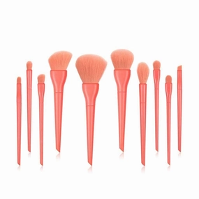 10 pcs Makeup Brushes Sets for Foundation Powder Blush Eyeshadow Concealer Lip Eye Makeup Brush Cosmetics Beauty Tool(white)