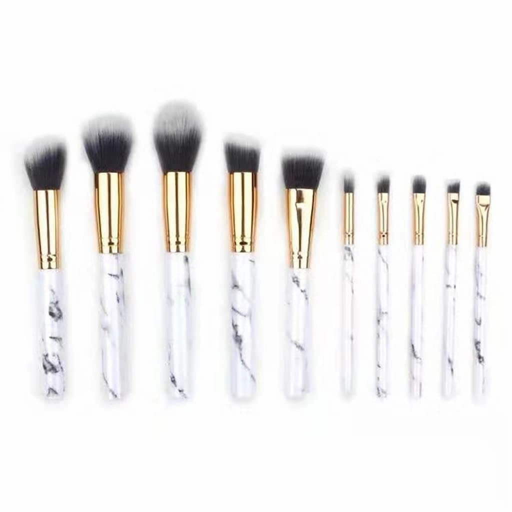 10 Pcs Soft Set Of Makeup Brushes Kits for Highlighter Eye Cosmetic Powder Foundation Eyebrows Eye Shadow(E)