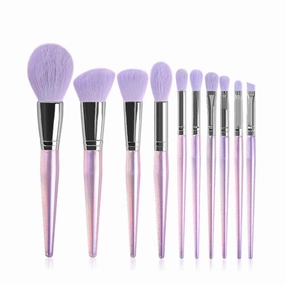 10 pieces of makeup brush set, full set of eye shadow brushes, acrylic belt packaging