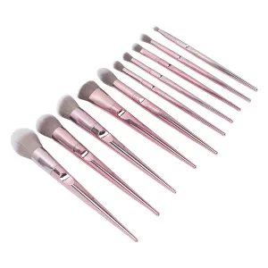 10Pcs Makeup Brushes Set,Eye Makeup Brush Premium Synthetic Eyeshadow Concealer Eyeliner Eyebrow Highlight Brush Champaign Gold