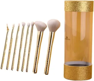 11 Pcs of Makeup Brush Sets, Silver Brush, Eye Shadow Brush, Powder Blusher Brush, Beauty Tools