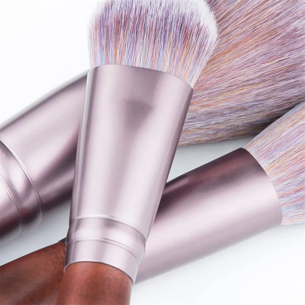 11pcs Makeup Brushes Set Walnut Handle Powder Blusher Lip Eyeliner Eyeshadow Microcrystalline silk Brush Beauty Tools Kit