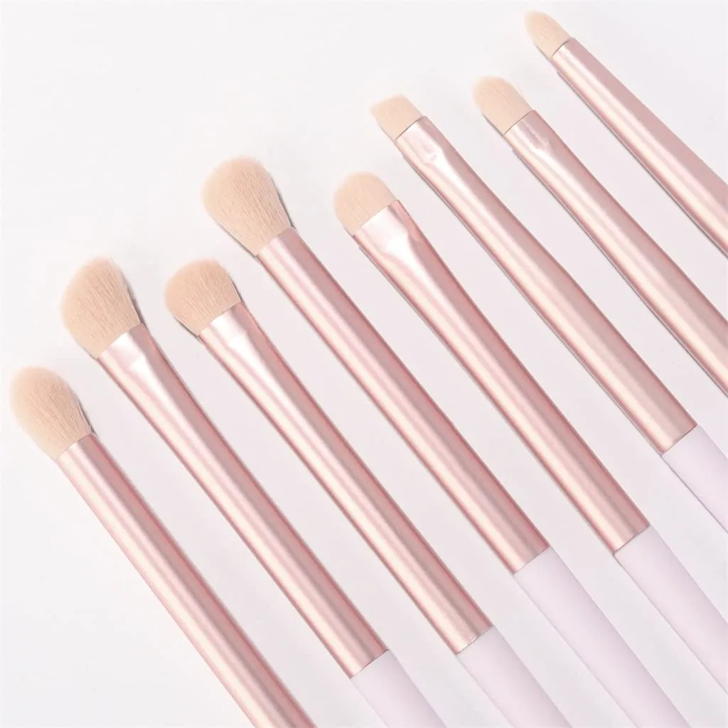 11pcs Makeup Brushes Sets Tools Cosmetic Powder Blush Lip Eyeshadow Concealer Foundation Brush Kit(Gray)