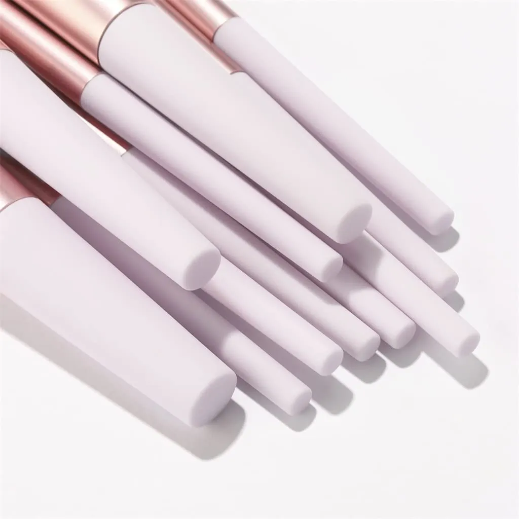 11pcs Makeup Brushes Sets Tools Cosmetic Powder Blush Lip Eyeshadow Concealer Foundation Brush Kit(Gray)