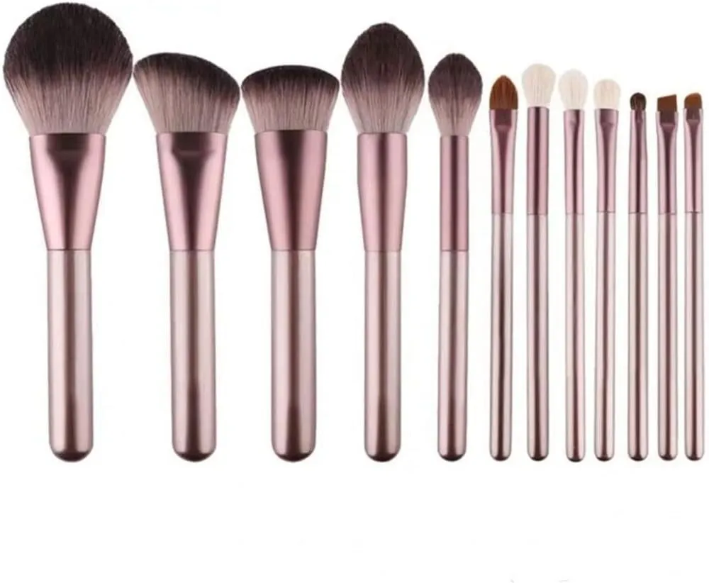 12 Pcs Makeup Brushes Set Eye Shadow Blending Eyeliner Eyelash Eyebrow Brushes for Makeup Beauty Make Up Brush