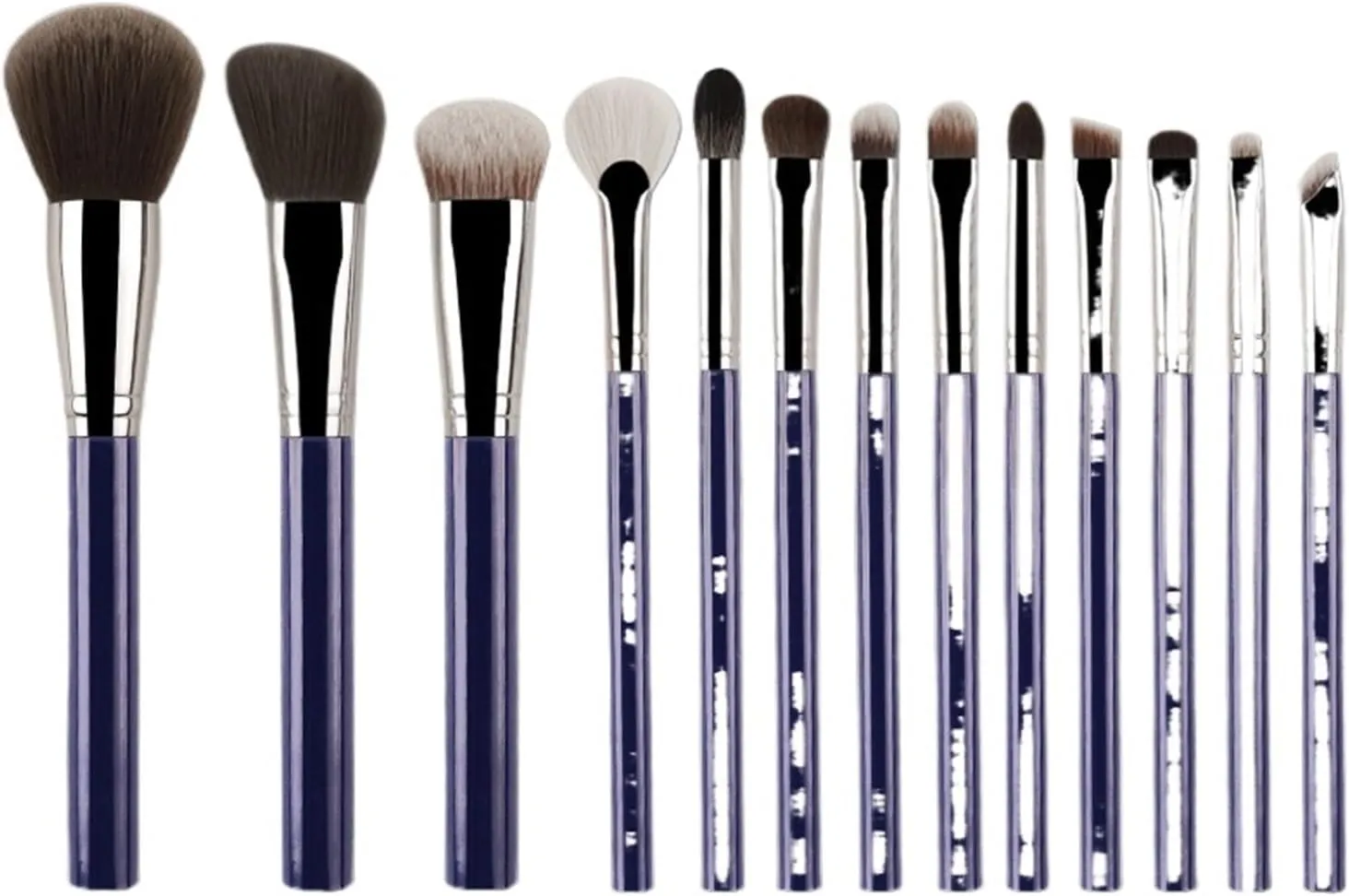 13-Pack Blue Handle Makeup Brush Set Makeup Concealer Brush Eyeshadow Brush Loose Powder Brush Cosmetics Beauty Tools