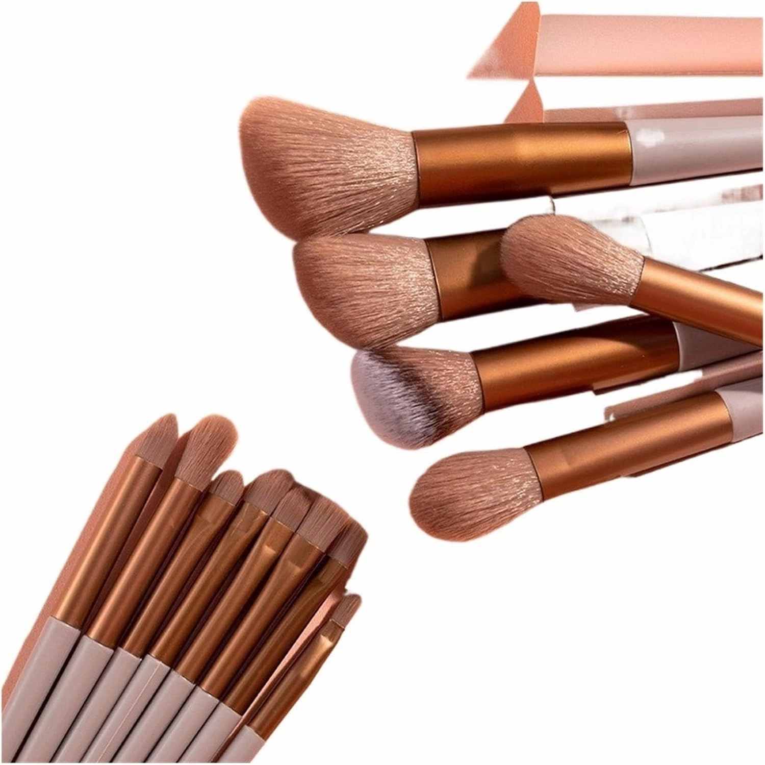 13pcs Eye Makeup Brush Sets Makeup Tools Eye Shadow Brush Concealer Brush Blending Lip for Makeup Beginner(Green)