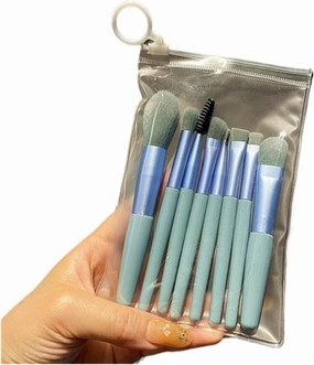 13pcs Eye Makeup Brush Sets Makeup Tools Eye Shadow Brush Concealer Brush Blending Lip for Makeup Beginner(Green)