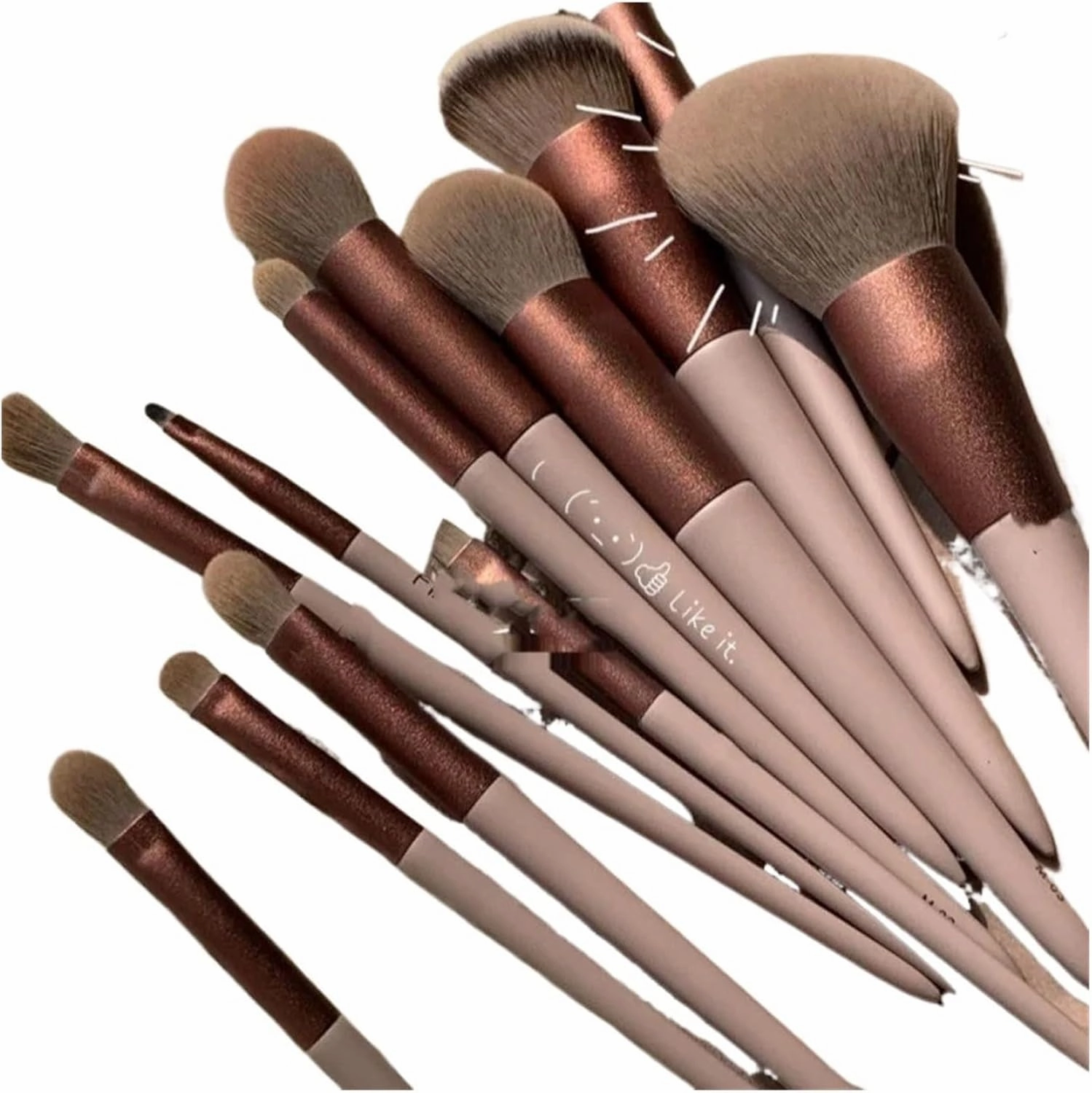 13pcs Eye Makeup Brush Sets Makeup Tools Eye Shadow Brush Concealer Brush Blending Lip for Makeup Beginner(Green)