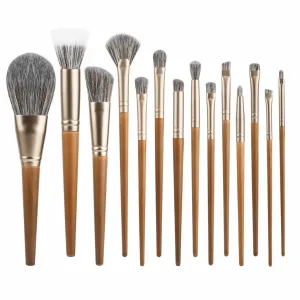 14 Piece Makeup Brush Set Eye Shadow Brush Detail Brush Super Soft Powder Brush