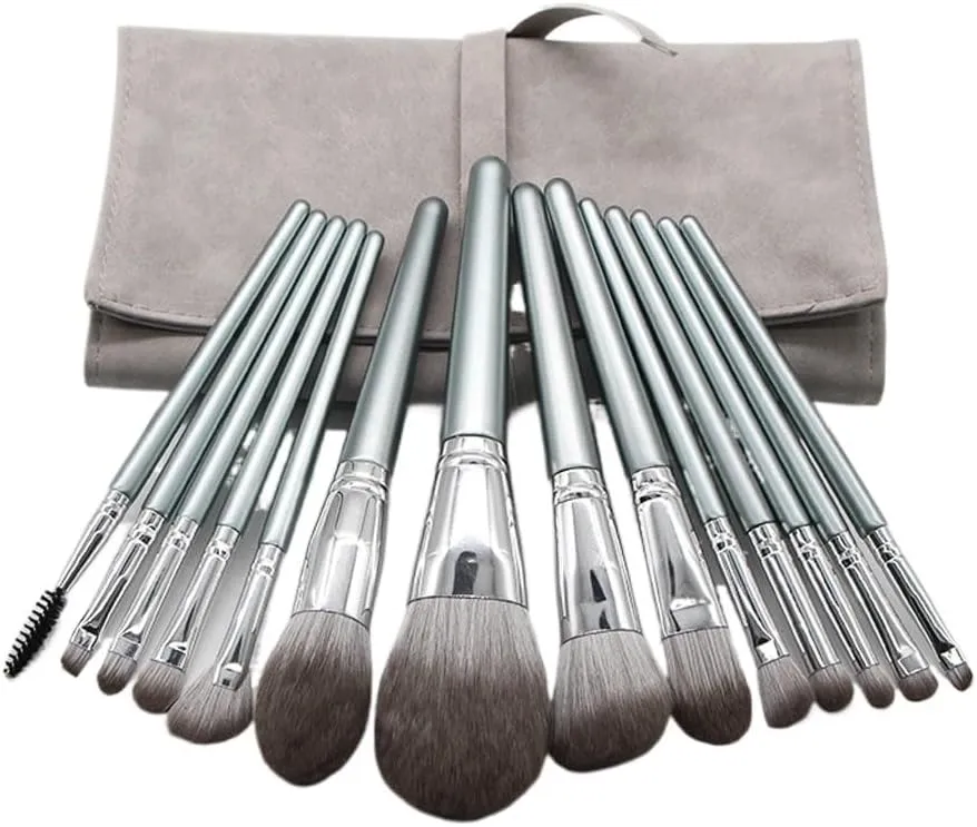 14 Pieces of Makeup Brush Set, Complete Set of Powder Eye Shadow Brush, Convenient Makeup Tools