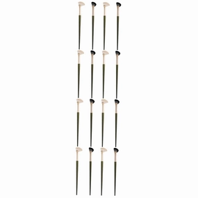 16pcs Angled Makeup Brush Nose Contour Eye Shadow and Concealer Brushes for Blending Premium Synthetic Hair Soft and Comfortable for Professional Makeup Application