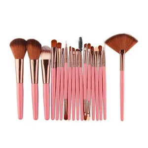 18 Pieces/set Makeup Tool Set Brush Set Foundation Eye Lip Eye Shadow (Color : FK)