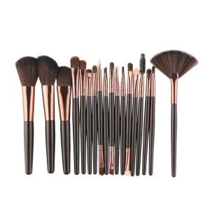 18 Pieces/set Makeup Tool Set Brush Set Foundation Eye Lip Eye Shadow (Color : HK)