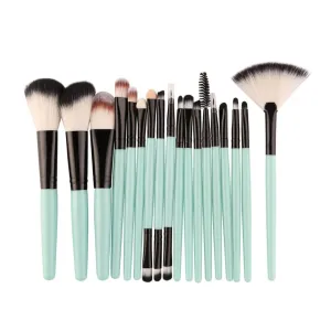 18 Pieces/set Makeup Tool Set Brush Set Foundation Eye Lip Eye Shadow (Color : LH)