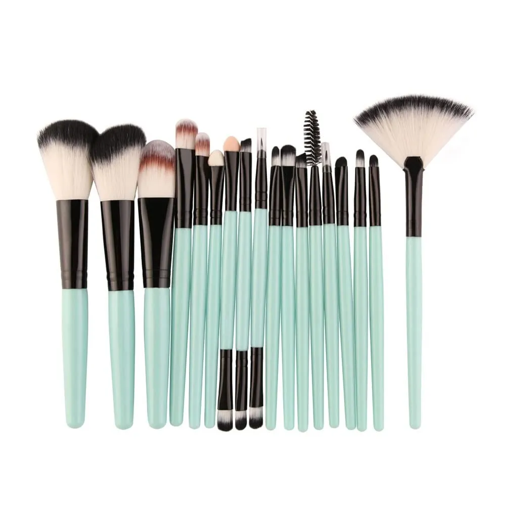 18 Pieces/set Makeup Tool Set Brush Set Foundation Eye Lip Eye Shadow (Color : LH)