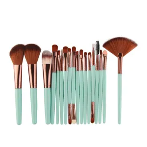 18 Pieces/set Makeup Tool Set Brush Set Foundation Eye Lip Eye Shadow (Color : LK)