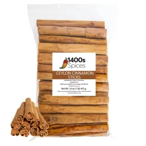 1lb Ceylon Cinnamon Sticks from Sri Lanka, True Cinnamon Stick, Canela Entera en Rama.