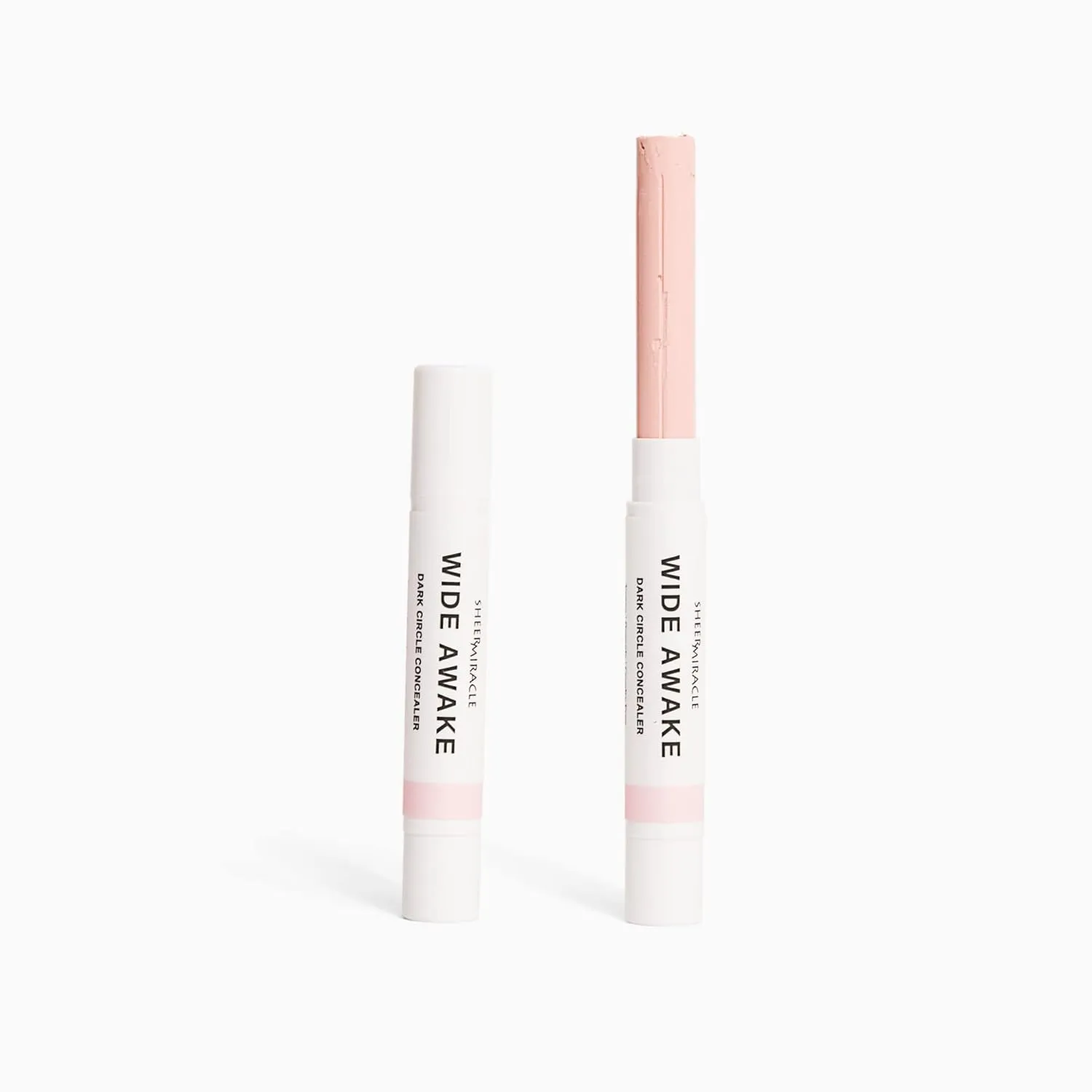 2-PACK Wide Awake Dark Circle Concealer Pink Under Eye Brightener, Vegan Organic Cruelty-Free (Two 2g Tubes)