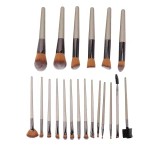 20 Pcs Makeup Brush Set, Eye Makeup Brush, Champagne Gold Soft Fine Dense, Base Powder Eyeshadow Brushes with Ergonomic Aluminum Handle, for and