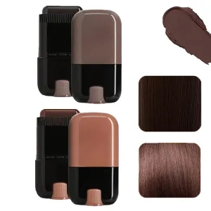 2025 Safe And Convenient Comb Hair Dye,Disposable Hairline Modifire Stick,Portable Hair Dye Pen,Temporary Gray Concealer Cover Up Brush For Covering Gray Hair (Black brown color chestnut brown)