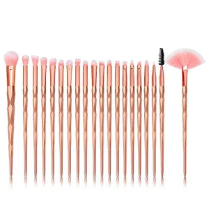 20Pcs Makeup Brushes Set Powder Eye Shadow Foundation Concealer Blush Lip Make Up Brushes brochas para maquillaje Gradient color KH107 (B)