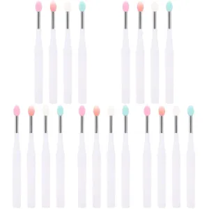 20pcs Silicone Eyeshadow Brush Versatile Applicators for Women Makeup Includes Translucent and Tips for Blending and Precision Application