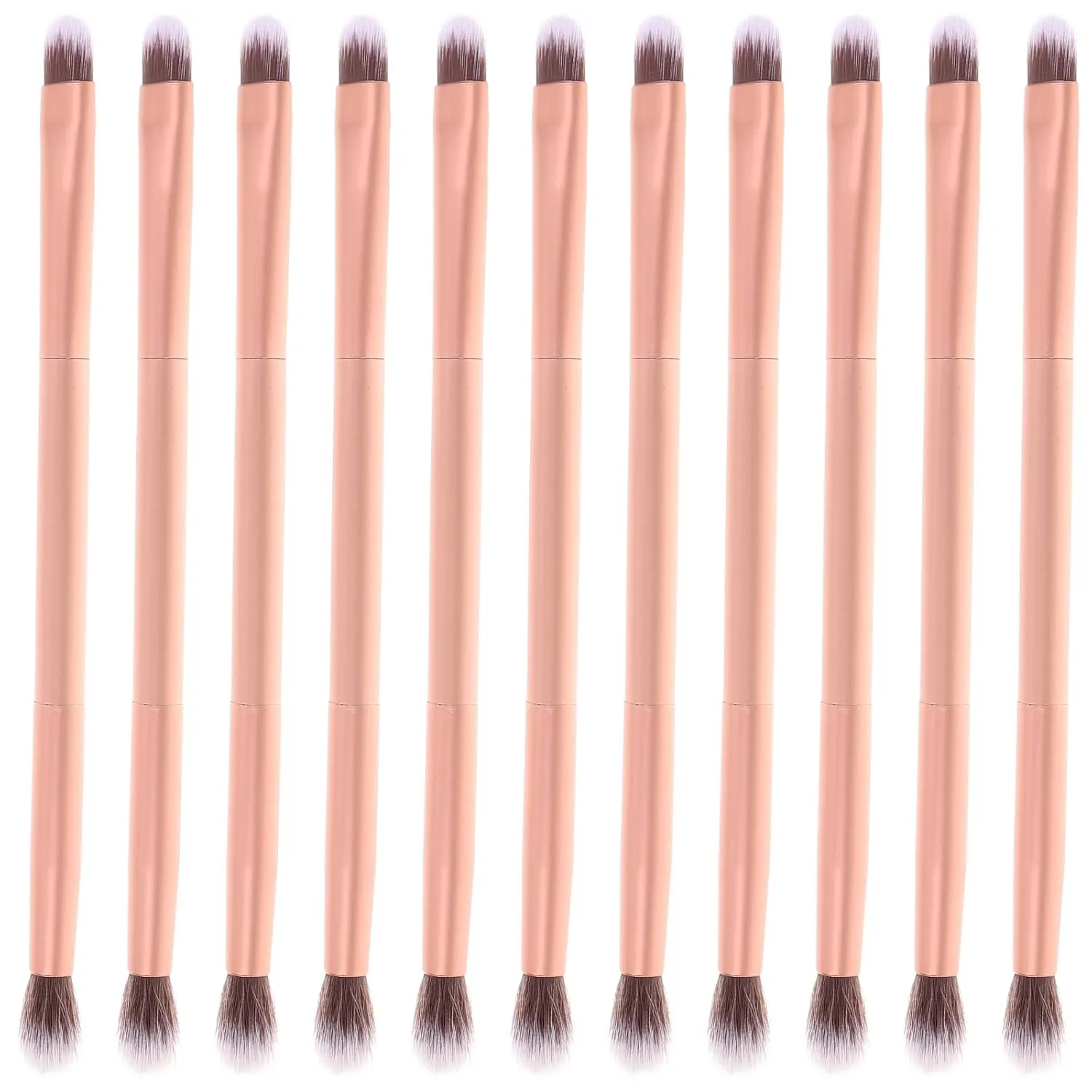 24pcs Double Ended Eyeshadow Brush Duo Makeup Brush Eyeshadow Smudge Brush Professional Eye Makeup Cosmetic Tool Cosmetics Applicator Blending Brush for Eyeshadow