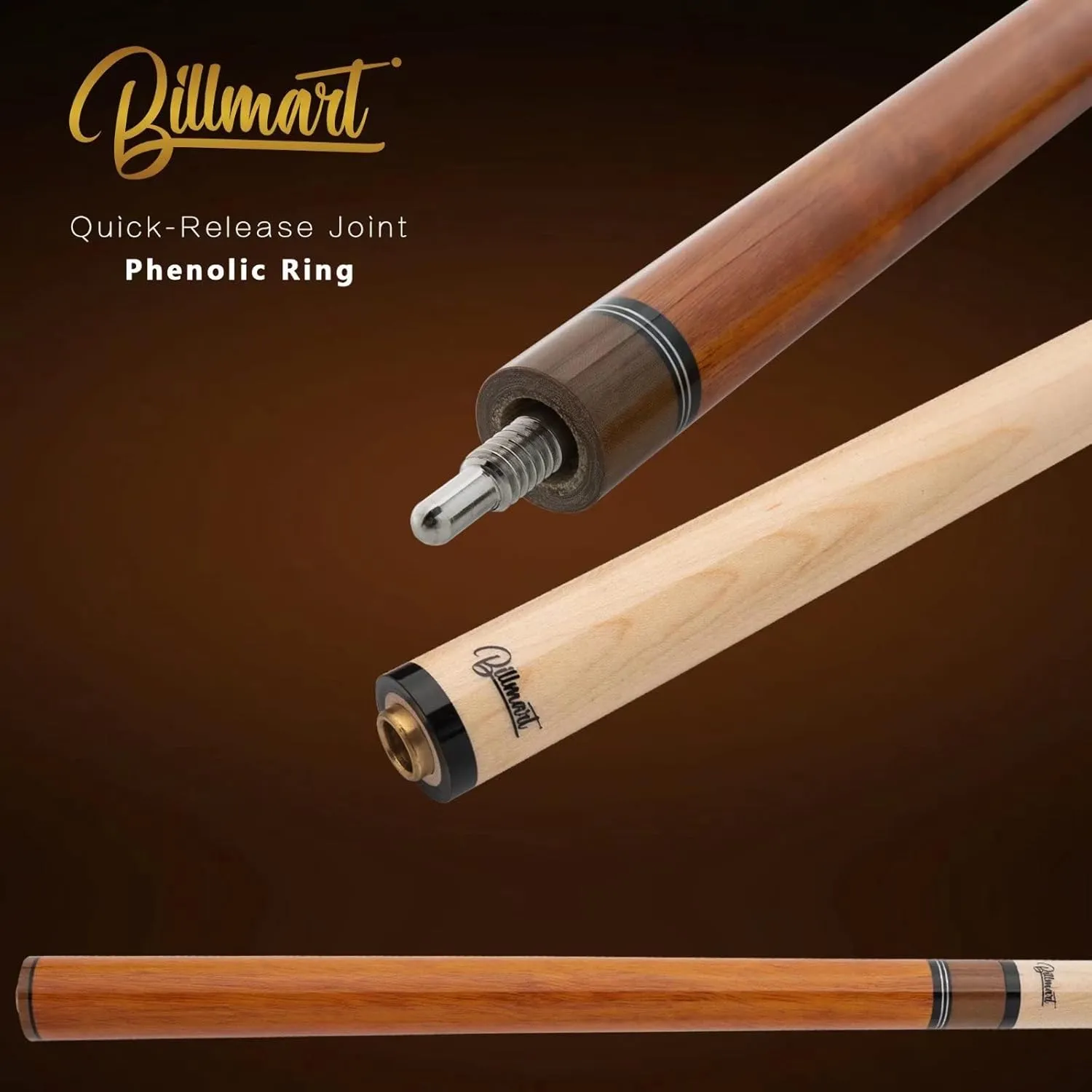 25oz Heavy Hitter Jump Break Cue,3-Piece Jump/Break Pool Cue Stick,25-Ounce