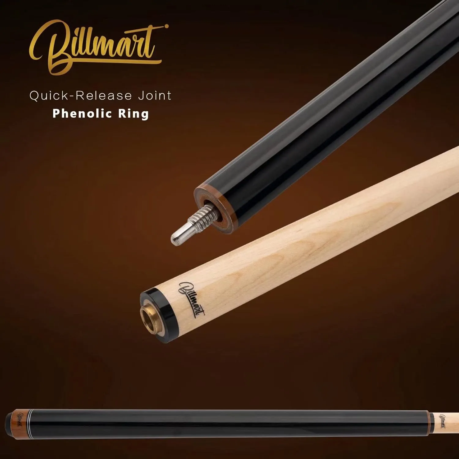 25oz Heavy Hitter Jump Break Cue,3-Piece Jump/Break Pool Cue Stick,25-Ounce