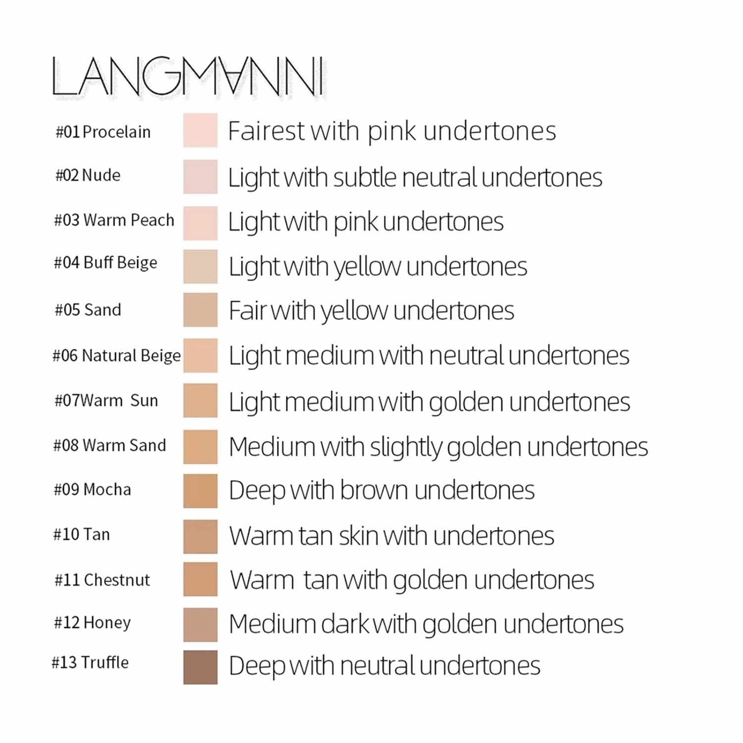 30ml Liquid Foundation Soft Matte Concealer 13 Colors Primer Base Professional Face Make Up Foundation Contour Palette (Color : 12)