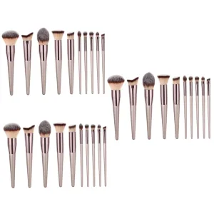 30pcs Cosmetic Brush for Face Makeup Foundation Blush Eyeshadow Concealer Tools for Beginners Enthusiasts Includes Opp Bag for Easy Storage