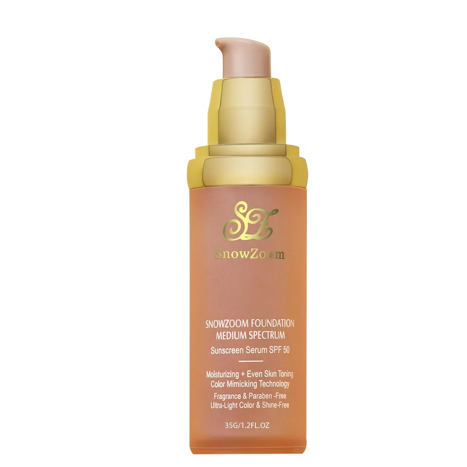 4 in 1 Foundation Colour Changing Liquid - Hydrating Medium/Light full coverage concealer with SPF 50  Inspired -Longwearing & Waterproof-Care makeup 1oz(30ml)
