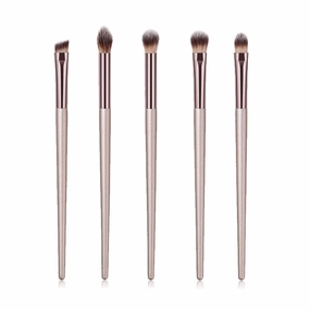 4 / 10pcs champagne makeup brush set, used for makeup liquid foundation blush eye shadow song and dance mix makeup brush beauty tool