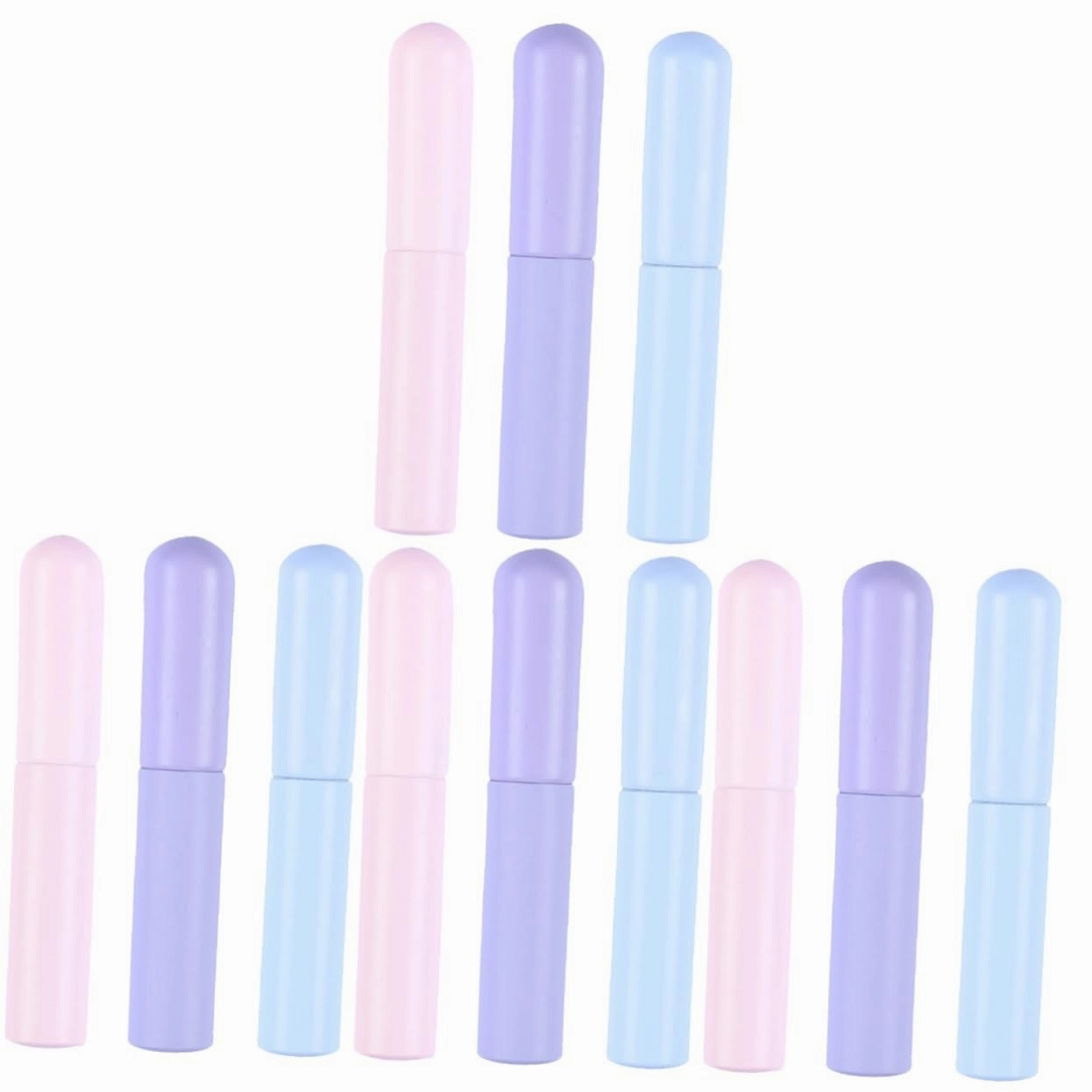 4sets Lip Brush for Women Silicone Lip Makeup Brush Lipstick Applicator Wands 3pcs*4