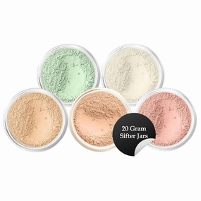 5pc KIT Mineral Makeup Bare Face Set Full Coverage Concealer Blush Foundation Illuminating Powder (Warm (most popular))