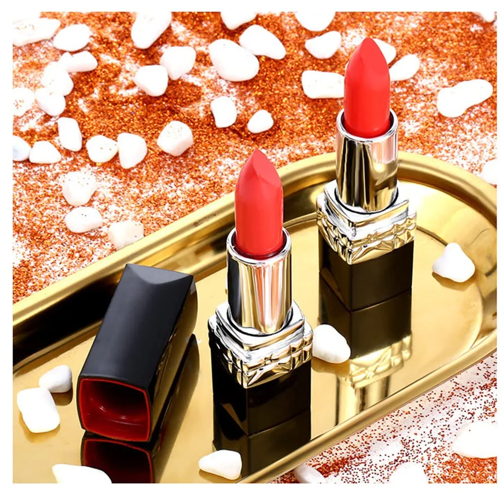 6 Colors Matte Liquid Lipstick, Ladies Matte Liquid Lipstick Long Lasting Waterproof Velvet Moisturizing Lipstick Long-Wearing and Hydrating Lip Gloss Set Pigmented Lip Makeup for Girls and Women Gift (080#)