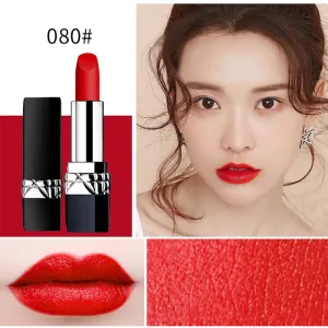 6 Colors Matte Liquid Lipstick, Ladies Matte Liquid Lipstick Long Lasting Waterproof Velvet Moisturizing Lipstick Long-Wearing and Hydrating Lip Gloss Set Pigmented Lip Makeup for Girls and Women Gift (080#)