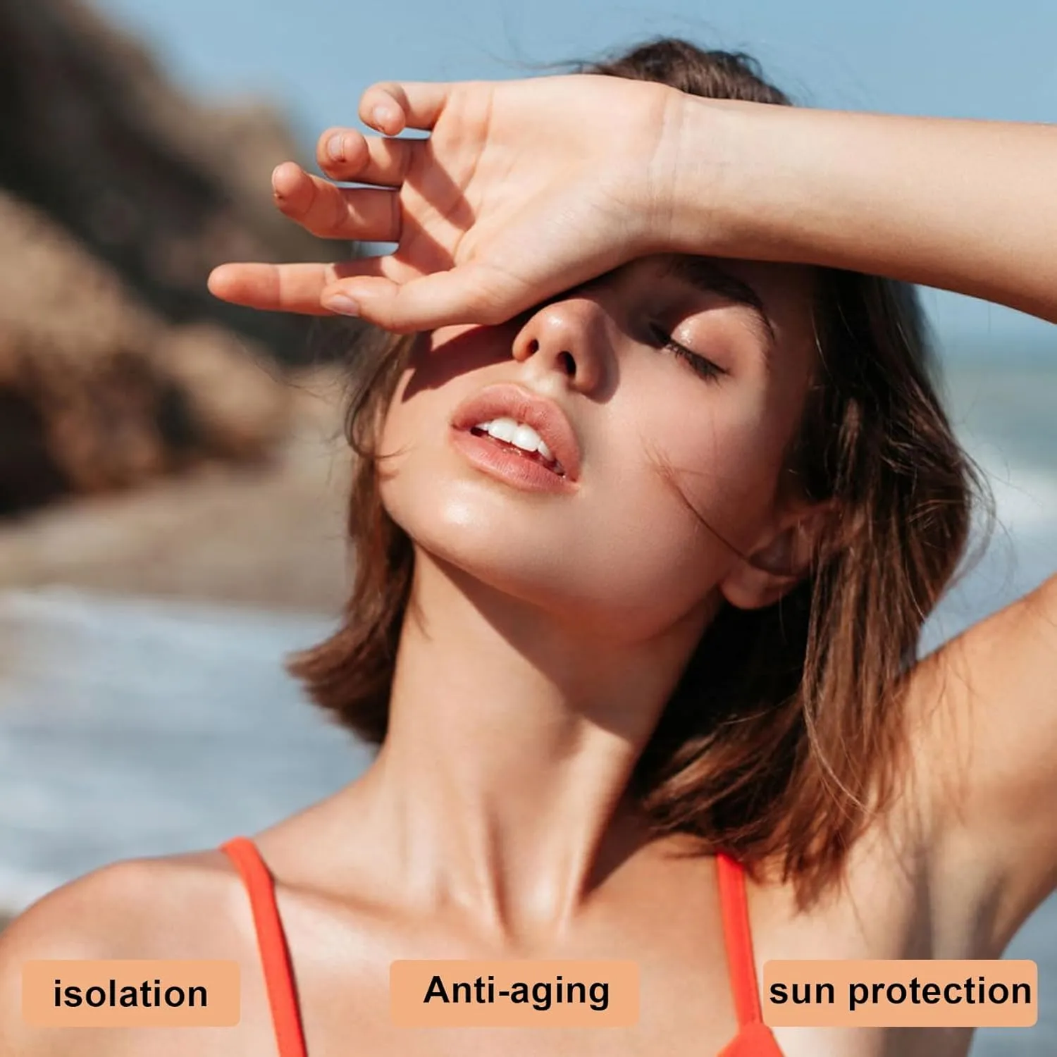 6 in 1Foundation Cream Medium/Light Spectrum by Snowzoom-Protecting from Sun with SPF50; for Gym, Sports, Dancing (LIGHT BEIGE- For medium skin tone, 1.23 oz/ 35 g)