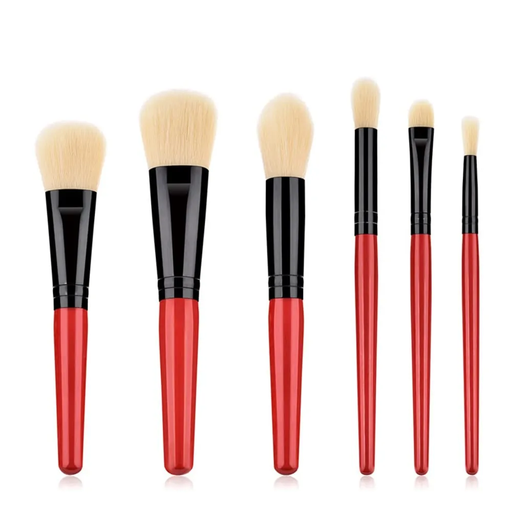 6pcs/set Makeup Brushes Set Eye Shadow Foundation Powder Concealer Lip Make Up Brush Beauty Tool