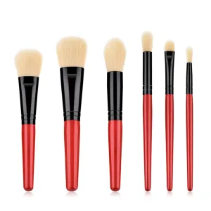 6pcs/set Makeup Brushes Set Eye Shadow Foundation Powder Concealer Lip Make Up Brush Beauty Tool
