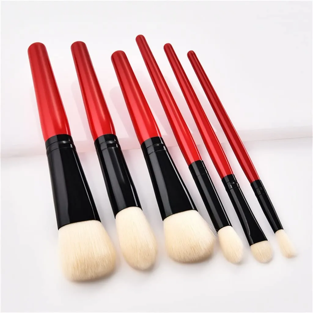 6pcs/set Makeup Brushes Set Eye Shadow Foundation Powder Concealer Lip Make Up Brush Beauty Tool