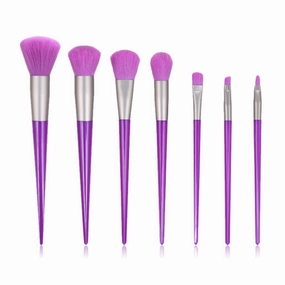 7 Fluorescent Makeup Brushes Set Diamond Powder Eye Shadow Beauty Tools
